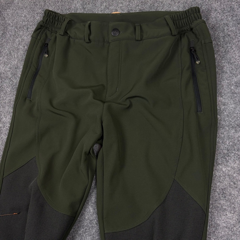 Northbound Gear Hiking Pants Mens 36x32 Green Fleece Lined Outdoor Cargo